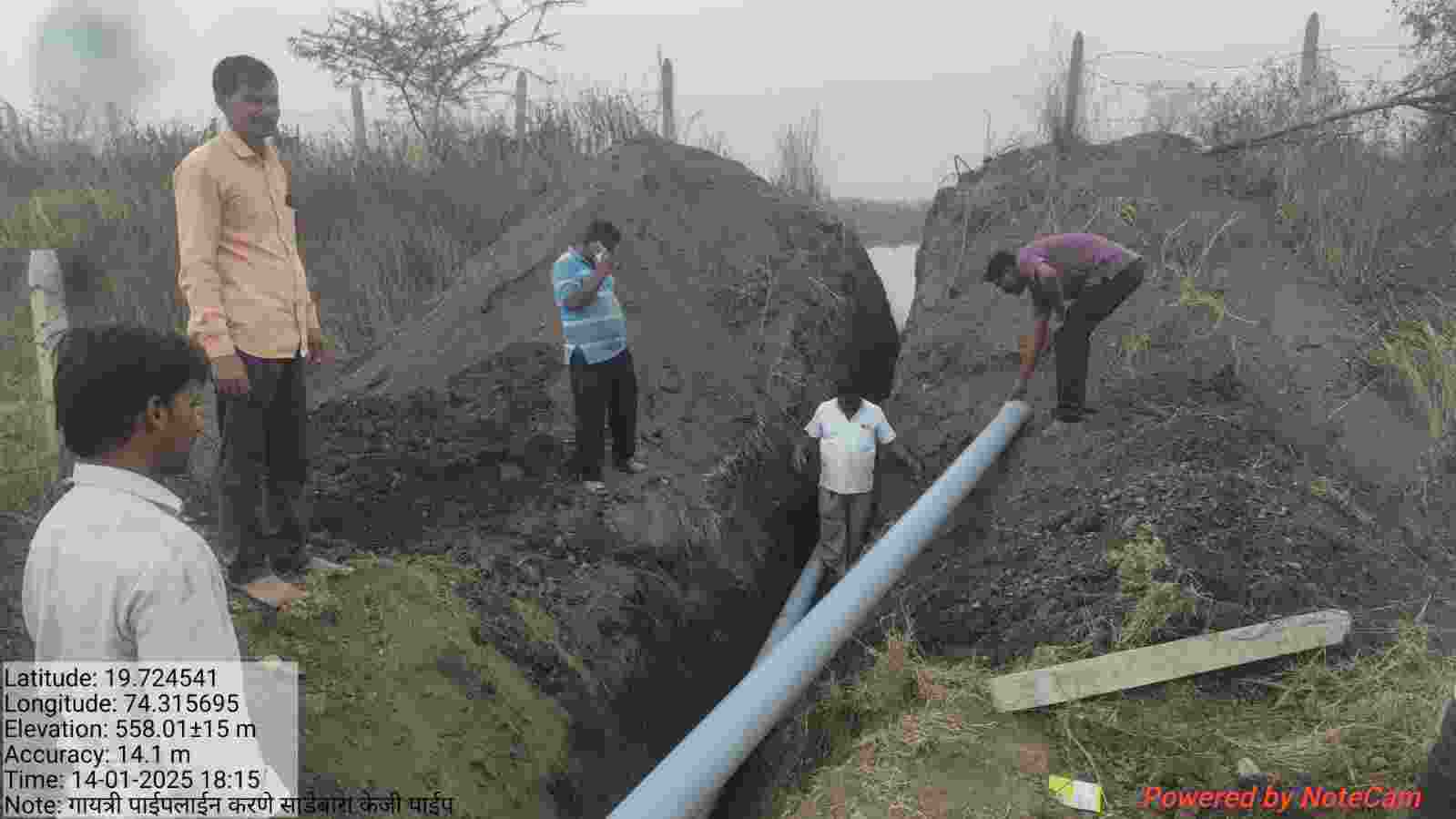 Work on the new drinking water scheme of Talegaon 