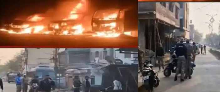 two groups clashed on New Year's Eve when Gulabrao Patil's driver honked his horn