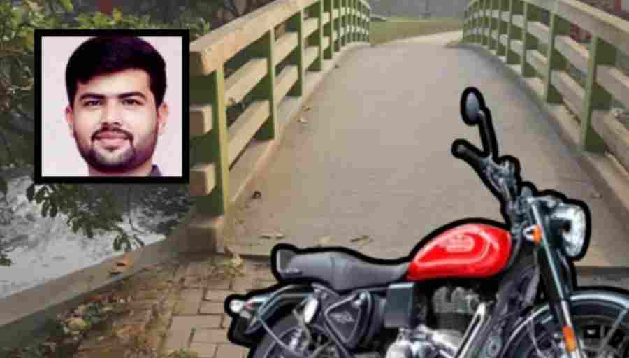Suicide clerk jumped into the riverbed while parking his bullet on the Godavari bridge