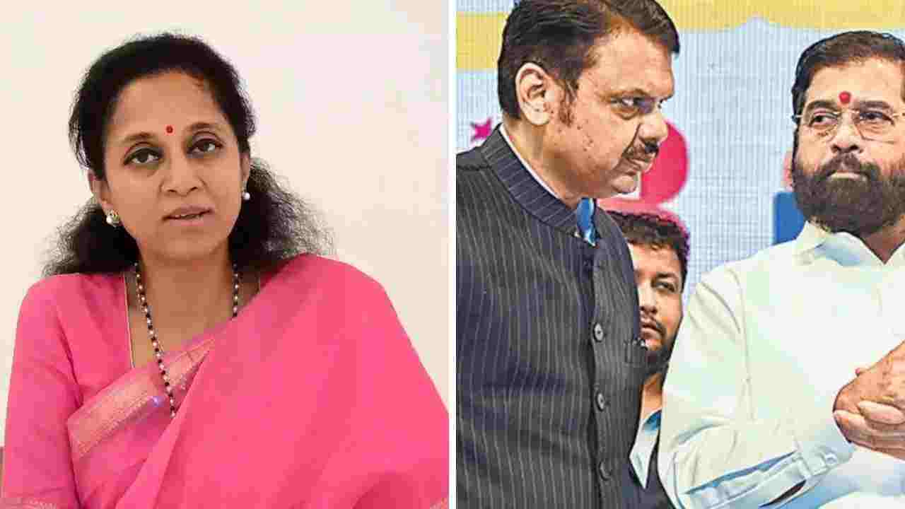Supriya Sule questions the government at Sangamner
