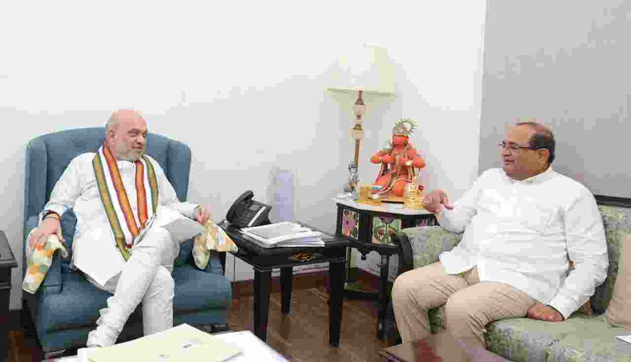 Union Home Minister Amit Shah on a visit to Loni today