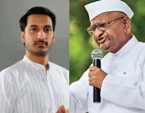Anna Hazare got angry as soon as Eknath Shinde met him