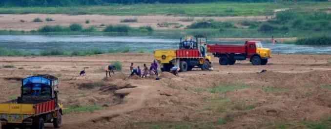 Raid against sand mafia in Sangamner Property worth three lakhs seized