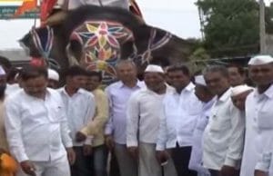 Gagangiri maharaj sapthah Sangamner taluka News