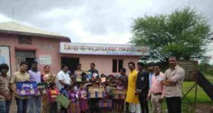 sangamner Ramvaadi zp School free books distribution