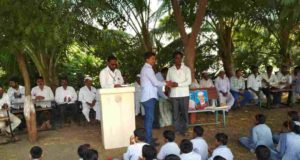 Rahuri News malunje khurd vidyalaya gandhi Jayanti