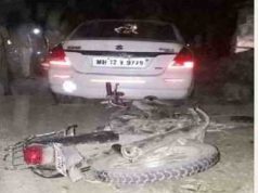 shirdi News Both die in a car motarcycle accident