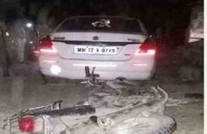 shirdi News Both die in a car motarcycle accident