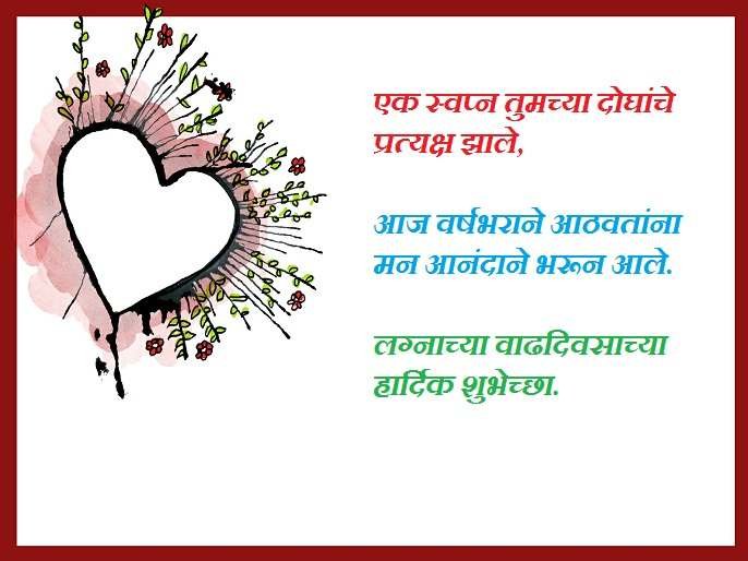 100+ Marriage Anniversary Wishes in Marathi | लग्नाच्या वाढदिवसाच्या  शुभेच्छा | Best Wishes