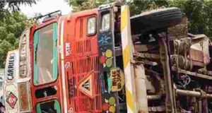 Accident Two killed as diesel tanker overturns