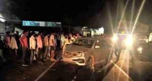 Sangamner Accident indigo car an pik up