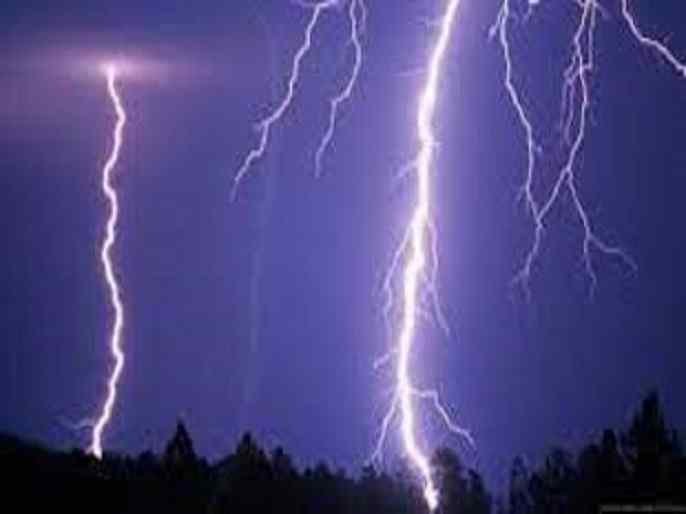 Ahmednagar News One person was killed in a lightning strike