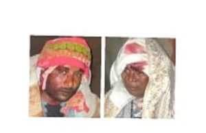 Theft robbers beat up the two, including the woman
