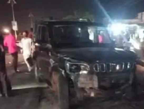 Accident to Indorikar Maharaj's car