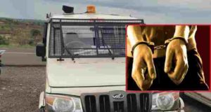 accused in the woman abused case escaped from police custody with handcuffs