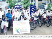 Support of bicycles to rural students on behalf of Lions Club