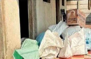 Police raid Gutkha sacks in the kitchen, two arrested