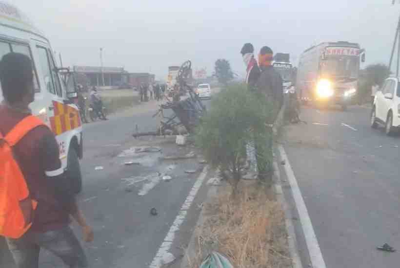 accident between ST bus and bullock cart, death of my daughter