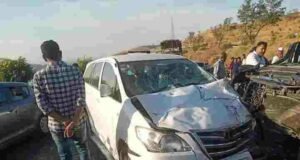 Car accident in ghat on Nashik Pune highway, five students died