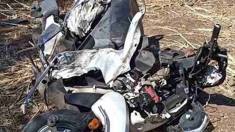 One dead, two injured in two-wheeler car accident