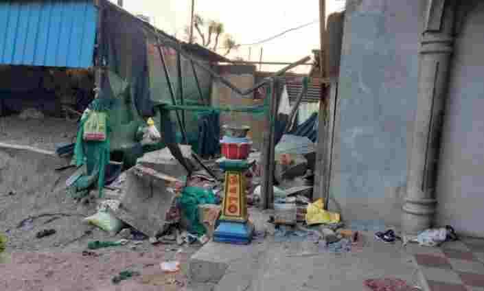 Sangamner Accident Two including a child, died after the cement balcony of the house fell