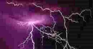 Four people died due to lightning strike, stormy winds, and rains