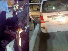 Truck hits car from behind on Samriddhi Highway Accident Three died on the spot