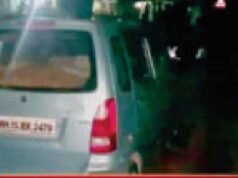 young man'sDead body was found in a car in Sangamner taluka