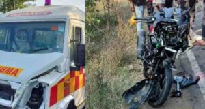 Bike rider killed in collision with ambulance