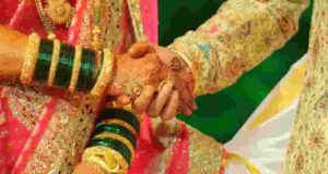 On the second day of the wedding, the bride made a splash