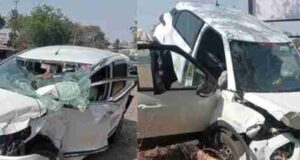 Two cars collide on Nagar-Pune highway one killed