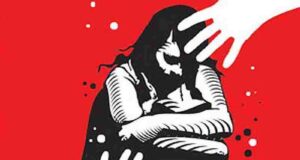 young woman was raped by threatening her with a knife