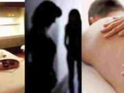 Police raids massage parlor and prostitute business exposed