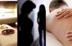 Police raids massage parlor and prostitute business exposed