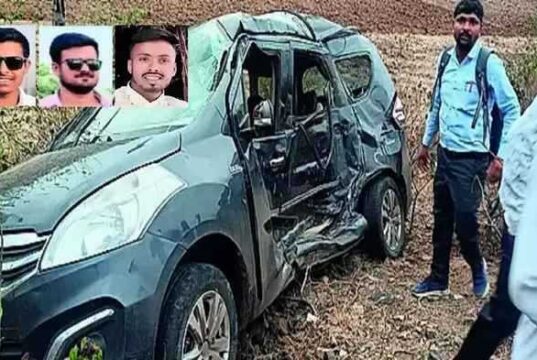 accident due to lagna sohlyavarun paratatana three Death