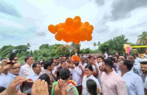 Bridge over Mhalungi River opens for public service MLA Amol Khatal
