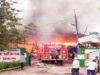 Fire in shed at garbage depot