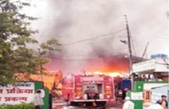 Fire in shed at garbage depot