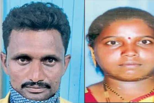 Murder Suspicion of character against wife, bamboo stick stuck in her head