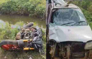 Seven killed in horrific accident involving motorcycle and Alto