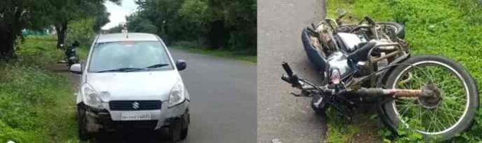 Two killed after motorcycle skids and is run over by car