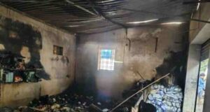 Akolet grocery store burnt down