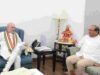 Union Home Minister Amit Shah on a visit to Loni today
