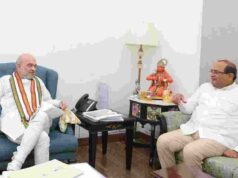 Union Home Minister Amit Shah on a visit to Loni today