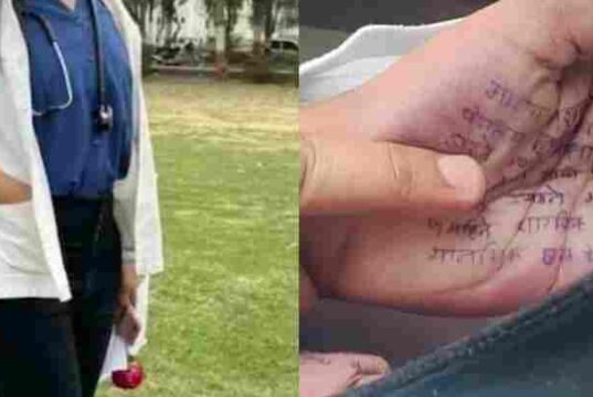 female doctor commits suicide by writing a suicide note on her hand