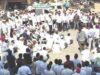 Road blockade in Akola to protest against MLA Lahamte