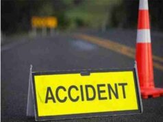 Two people on a two-wheeler died in a collision with an unknown vehicle